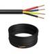500 Pieds - C&acirc;ble D'alarme De S&eacute;curit&eacute; Ext&eacute;rieur 18awg/22awg Cca Solide Pour Enterrement Direct, Lot