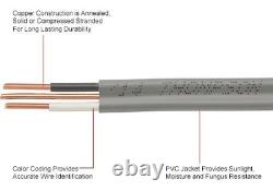 Câble 10/2 UF-B, alimentation souterraine et câble d'enfouissement direct (coupe de 15 mètres)