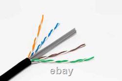 Câble CAT6 blindé FTP extérieur 23AWG 550mhz 1000FT solide Direct Burial UV