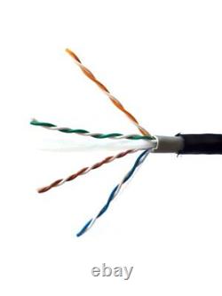 Câble Cat6 Extérieur 1000 pi. 23AWG Double Gaine Enterrement Direct Souterrain