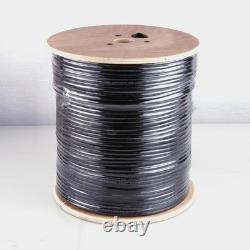 Câble Cat6 extérieur 1000 pieds. 23AWG Double gaines pour enfouissement direct souterrain.