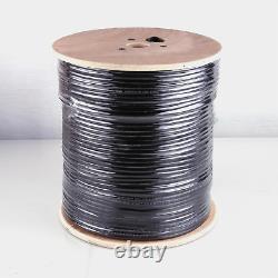 Câble Cat6 extérieur 1000 pieds. 23AWG double gaine pour enfouissement direct souterrain résistant aux intempéries