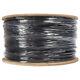 Câble Ethernet Cat6 1000ft Utp Cuivre Solide Gel Rempli Pour Extérieur Enterré Ldpe 23awg Noir