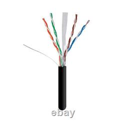 Câble Ethernet Cat6 UTP 1000FT pour extérieur, enterré directement, 23AWG cuivre nu