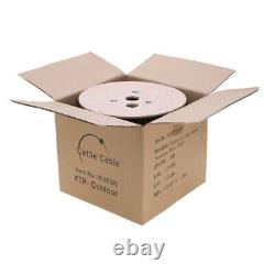Câble Ethernet FTP Cat5e EXTÉRIEUR 1000 pieds 24AWG résistant aux UV pour enterré, fil solide