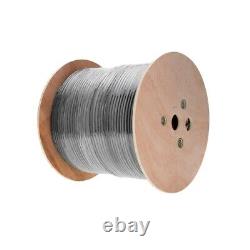 Câble Ethernet extérieur CAT6 UTP 23AWG 1000FT en fil solide pour enfouissement direct, résistant aux UV