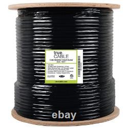 Câble TrueCABLE Cat6 à enfouissement direct, blindé F/UTP, 500 pieds, imperméable, taux extérieur