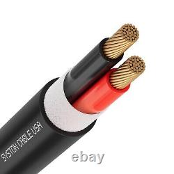 Câble audio Syston 14/2 pour haut-parleurs, extérieur, enterré directement dans le mur, 250 ft / 500 ft