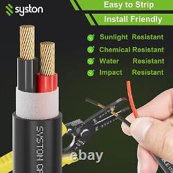 Câble audio Syston 14/2 pour haut-parleurs, extérieur, enterré directement dans le mur, 250 ft / 500 ft