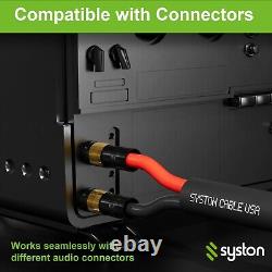 Câble audio Syston 16/2 pour enceintes, enterré en extérieur, résistant au soleil, 500 pieds