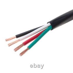 Câble audio encastrable directement dans le sol pour haut-parleur extérieur noir LOT 12/2 14/2 14/4 16/2 16/4 AWG