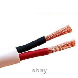 Câble audio extérieur 12/2 12 AWG en cuivre pur CL3 pour enfouissement direct blanc 250FT