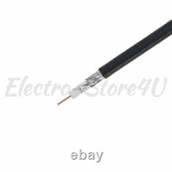 Câble coaxial RG6 à double blindage pour enterrement direct, en vrac, fil coaxial 18AWG pour satellite