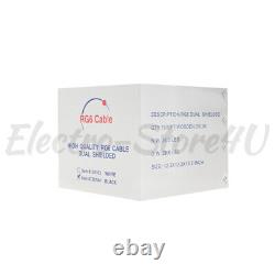 Câble coaxial RG6 à double blindage pour enterrement direct, en vrac, fil coaxial 18AWG pour satellite