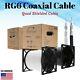 Câble Coaxial Rg6 Blindé En Quad, Enterré Directement En Vrac, Fil Coaxial 18awg Pour Satellite