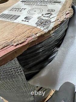 Câble coaxial RG-11 107-1032/DB/R11 pour enfouissement direct 14AWG Noir 3GHz /1000ft