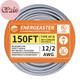 C&acirc;ble D&rsquo;alimentation Souterrain Uf-b 12/2 &agrave; Conducteurs Monobrins, 150 Pieds, Pour Enfouissement Direct