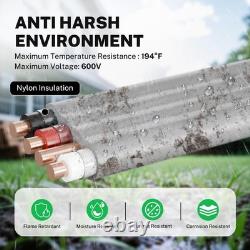 Câble d'alimentation souterrain direct d'extérieure 12/3 UF de 100 pieds