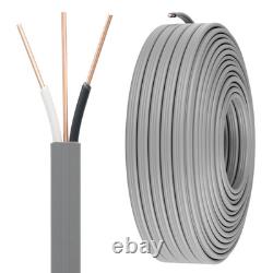 Câble d'alimentation souterrain pour enfouissement direct extérieur 14/2 UF de 100 pieds certifié ETL
