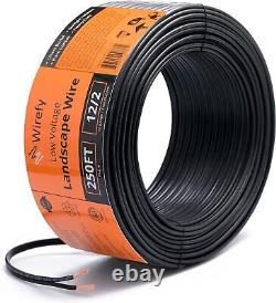 Câble de cuivre pour éclairage de paysage basse tension directement enterré en extérieur Wirefy 12/2