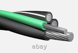 Câble de distribution en aluminium mobile 85' 2-2-2-4 pour maison mobile enterré directement (100 Amp) 600V