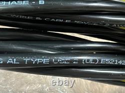 Câble de distribution en fil et câble 2 AWG 100 pieds. Câble en aluminium URD pour enfouissement direct Dyke