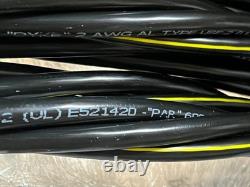 Câble de distribution en fil et câble 2 AWG 100 pieds. Câble en aluminium URD pour enfouissement direct Dyke