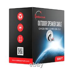 Câble de haut-parleur 12AWG en vrac extérieur CL3 Direct Burial Lot de fil de cuivre sans oxygène