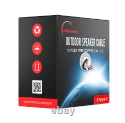 Câble de haut-parleur 12AWG en vrac extérieur CL3 Direct Burial Lot de fil de cuivre sans oxygène