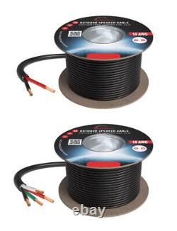 Câble de haut-parleur 16AWG en vrac extérieur CL3 Direct Burial Lot de fils en cuivre sans oxygène