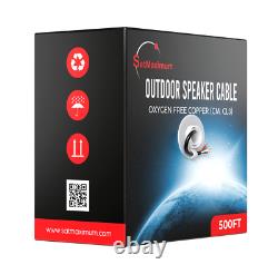 Câble de haut-parleur 16AWG en vrac extérieur CL3 Direct Burial Lot de fils en cuivre sans oxygène