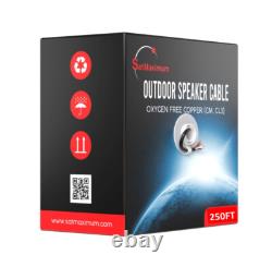 Câble de haut-parleur CL3 certifié pour extérieur en vrac, enfouissement direct, fil en cuivre sans oxygène, LOT