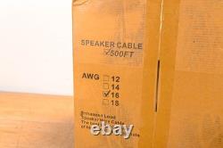 Câble de haut-parleur GearIT 16/2 16AWG CL3 pour installation dans le mur / enterré direct 500' CG01WER