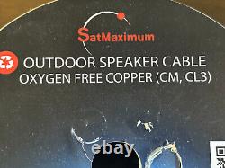 Câble de haut-parleur de 500 pieds 12AWG 12/4 extérieur CL3 enfoui direct en fil de cuivre sans oxygène