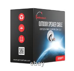 Câble de haut-parleur extérieur 14AWG CL3 OFC pour enterrement direct en vrac 250/500ft Lot