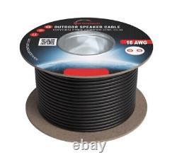Câble de haut-parleur extérieur 250FT 16AWG 16/2 CL3 en cuivre sans oxygène pour enfouissement direct