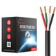 Câble De Haut-parleur Extérieur 250ft 16awg En Cuivre Sans Oxygène 4 Conducteurs, Enterré Directement