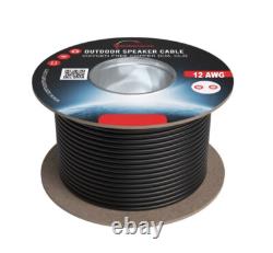 Câble de haut-parleur extérieur 250 pieds 12AWG 12/2 CL3 enfouissement direct fil de cuivre sans oxygène