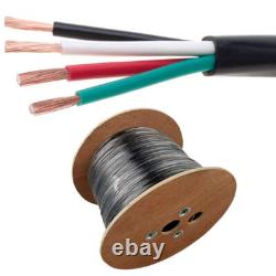 Câble de haut-parleur extérieur 500ft enterrable directement 16/4 AWG classé UV CL2 fil audio en vrac