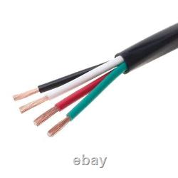 Câble de haut-parleur extérieur à enterrer directement de 500 pieds, fil en vrac audio évalué UV CL2 AWG 16/4