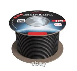 Câble de haut-parleur extérieur de 500 pieds 12AWG 12/2 CL3 pour enterrement direct en cuivre sans oxygène
