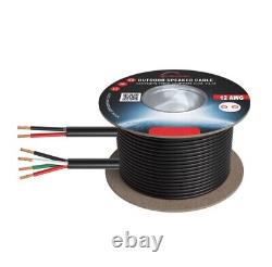 Câble de haut-parleur extérieur en vrac 12AWG CL3 directement enterré Lot de fil de cuivre sans oxygène