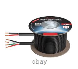 Câble de haut-parleur extérieur en vrac 16AWG CL3 Direct Burial Lot de fil de cuivre sans oxygène