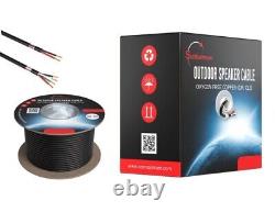 Câble de haut-parleur extérieur en vrac noté CL3 pour l'enterrement direct, fil OFC 12/14/16AWG Lot