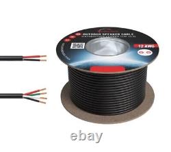 Câble de haut-parleur extérieur en vrac noté CL3 pour l'enterrement direct, fil OFC 12/14/16AWG Lot