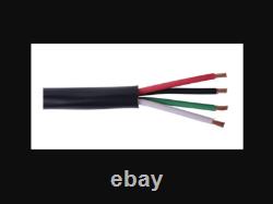 Câble de haut-parleur noir 1000FT Liberty AV 16-4C-DB-BLK enfoui direct 16 AWG 4 CON