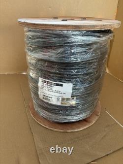 Câble de mise à la terre Honeywell Genesis 41561008, 18/2 toronné pour enterrement direct, noir 1000 pieds