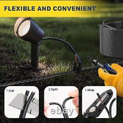 Câble de paysage en cuivre basse tension 12/2 de 30 m, étanche et enterrable directement