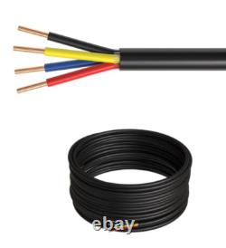 Câble de sécurité d'alarme extérieur 500FT 18AWG SOLIDE CCA 18/4 pour enfouissement direct en vrac