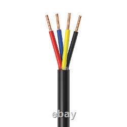 Câble de sécurité d'alarme extérieure de 500 pieds 18AWG SOLID CCA 18/4 pour enfouissement direct en vrac Câble de sécurité d'alarme extérieure de 500 pieds 18AWG SOLID CCA 18/4 pour enfouissement direct en vrac